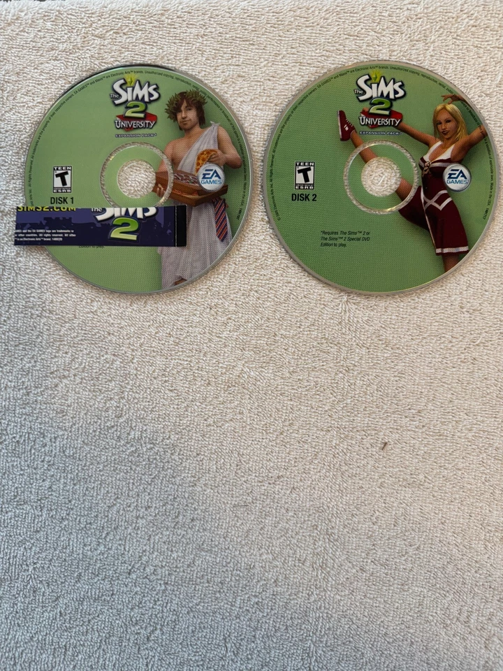 The Sims 2 University - (PC 2005 EA) - TWO CD'S WITH CODE!!! - Image 1 of 1