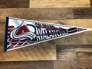 Vintage Colorado Avalanche Logo Full Size Pennant Edition #4 - Picture 1 of 2