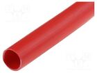 1 rol x KURANT - PCV-8X0.5/RD-125C - Insulating tube, PVC, red, -45125C, int: