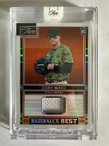 2024 Panini Three and Two - Coby Mayo - Baseball’s Best Materials 01/25 - Picture 1 of 3