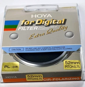 Hoya 52mm Digital Circular Polarizer CPL Glass Lens Filter PL-CIR polarizing E52 - Picture 1 of 5