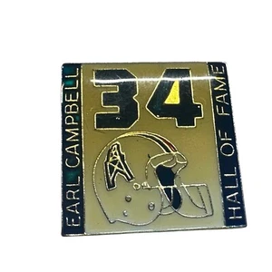 Earl Campbell Houston Oilers Hall of Fame #34 Lapel Pin NFL - Picture 1 of 2