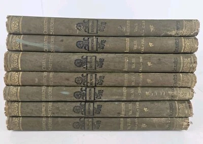 1896 CHARACTER SKETCHES OF ROMANCE, FICTION, & DRAMA 7 Vol. Book Set by BREWER - Image 1 of 4