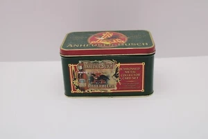 Anheuser-Busch Kartenset geprägtes Metall Sammlerbox 1996 Vintage Werbung  - Bild 1 von 21