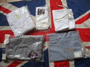 GENUINE BRITISH ARMY ISSUE CHEF CHEFS TROUSERS & APRON catering cooks job lot - Picture 1 of 24