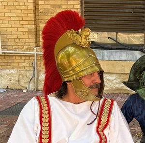 Scipio Africanus Julius Caesar Museumsqualität römischer Offizier Helm Rüstung Konsul - Bild 1 von 15