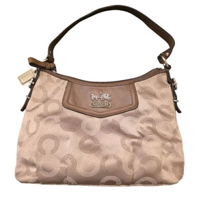 Coach Madison Op Art 44379 Hobo-Schultertasche Jacquard Lederbesatz Y2K Preppy - Bild 1 von 9