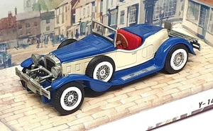 Matchbox Appx 10cm Long Diecast Y-14 - 1931 Stutz Bearcat - Blue/Cream - Picture 1 of 5