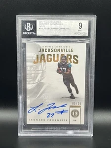 2017 Panini Encased Leonard Fournette Scripted Signatures Gold 5/10 BGS 9 Jags - Bild 1 von 3