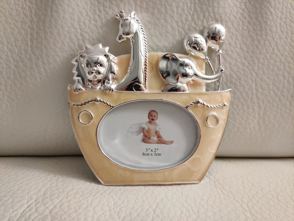 Lillian Rose Noah's Ark Baby Enamel Picture 2.5" x 3 x 5" Frame – New in Box - Изображение 1 из 4