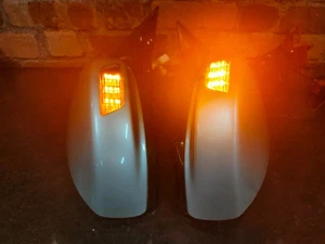 PAIRS JDM NISSAN FUGA Y50 M34 M35 CAMERA SIDE DOOR MIRROR WITH LAMPS LIGHT GREY - Bild 1 von 15