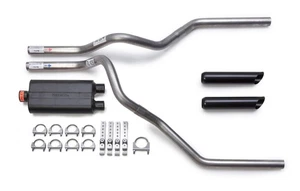 99-06 Chevy Silverado Truck Dual Exhaust Flowmaster 50 Delta Flow Black Tips - Picture 1 of 4