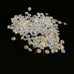 2.5mm Round Cut D Lab Grown Diamonds 1Carat VVS1 Small Loose Certified Stones - Picture 1 of 3