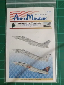 1/48 606 Aeromaster F-14A Tomcat VF-11 143 decalcomania per Tamiya Hasegawa Revell - Foto 1 di 2
