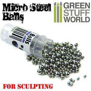 Micro STEEL Balls (2-4mm) - for small scales - eyes - rivets - sculpting tools - Picture 1 of 3