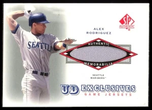 2001 SP Authentic UD Exclusives Game Jersey #AR Alex Rodriguez - Picture 1 of 2