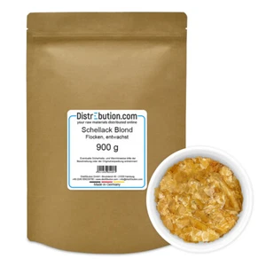Schellack Blond 900g Wachsfrei Blätterschellack Schellackflocken hell shellac - Bild 1 von 7