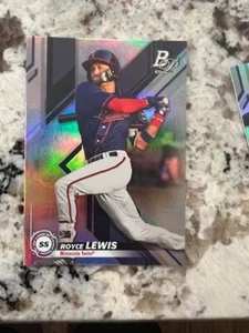 2019 BOWMAN PLATINUM TOP PROSPECTS RC CARD MINNESOTA TWINS ROYCE LEWIS #TOP-81 - Picture 1 of 1