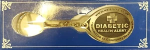 Diabetic Health Alert Metal Weldricks Keyring New In Original Packaging - Picture 1 of 6