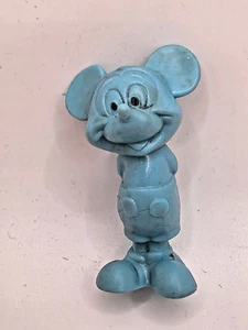 Disney Mickey Mouse • Blue 2.5" Rubber Figure - Picture 1 of 6