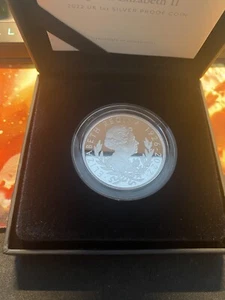 2022 UK Queen Elizabeth II £2 Memorial 1oz Silver Proof Coin King's Effigy - Picture 1 of 3