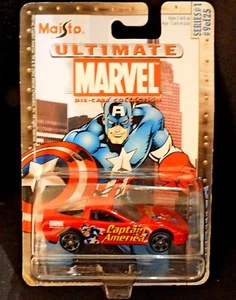 Maisto Ultimate Marvel Die-Cast Collection Captain America Chevy Corvette New - Picture 1 of 8