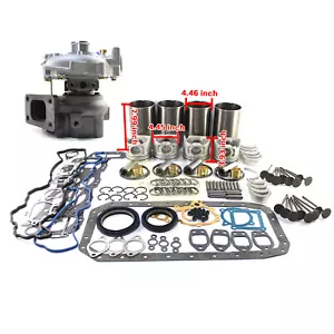 Rebuild Kit & Turbo For Hino S05C SO5C Engine Pistons Liners Bearings Valves - Picture 1 of 12