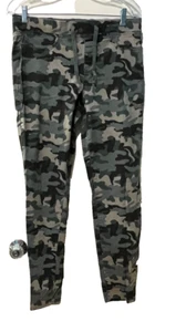 LEI Jeggings Stretch Skinny Woodland Camo Drawstring Tie Junior's L Average - Picture 1 of 6