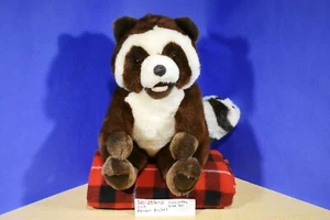 A&A brauner und weißer Waschbär 1992 Plüschtier (310-2350-2) - Bild 1 von 5