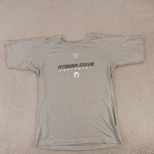 Pittsburgh Steelers Shirt Boys XL 18/20 Gray Polyester NFL Football Equipment - Picture 1 of 9