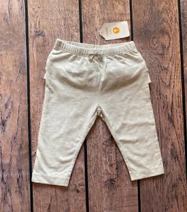 Baby Girl 3-6 Months Gymboree Gray Elastic Waist Pull On Ruffle Pants - Picture 1 of 2