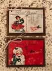 5 Handcrafted Wooden Christmas Ornaments / Christmas Hang Tags / Gift Tags Set-8