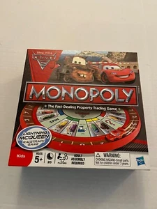Monopoly Disney Cars Game by Parker Brothers Complete 2011 - Picture 1 of 1