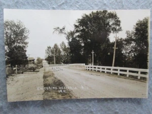 Antique Entering Hesperia, Michigan Real Photo Postcard 1925 - Picture 1 of 2