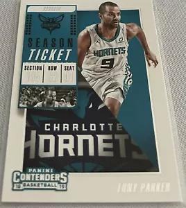 2018-19 Panini Contenders Basketball Tony Parker Charlotte Hornets Season Ticket - Picture 1 of 2