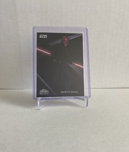 2022 Topps Chrome Black Star Wars The Phantom Menace Darth Maul #10 Base