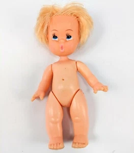 Vintage Puppe Babypuppe blond Hongkong kissy Mund 1960er 7" - Bild 1 von 3