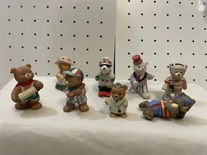 Set di 8 statuine orso bisque porcellana BC 19,99 - Foto 1 di 3