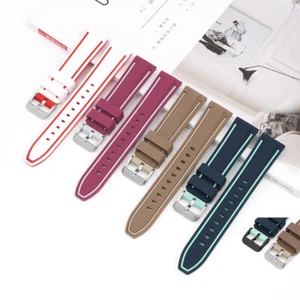 20mm 22mm 24mm 26mm Silicone Watch Bands Universal Strap - Picture 1 of 48