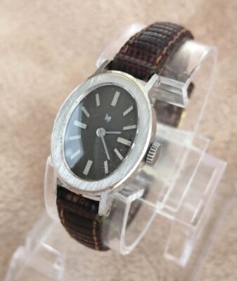 Montre Vintage LIP Mécanique Homme - Cadran Noir, Boîtier Acier 34mm, Mouvement 18 Rubis - Occasion