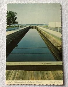 Chesapeake & Delaware Kanalschloss - Delaware City, Delaware Postkarte (B1) - Bild 1 von 2