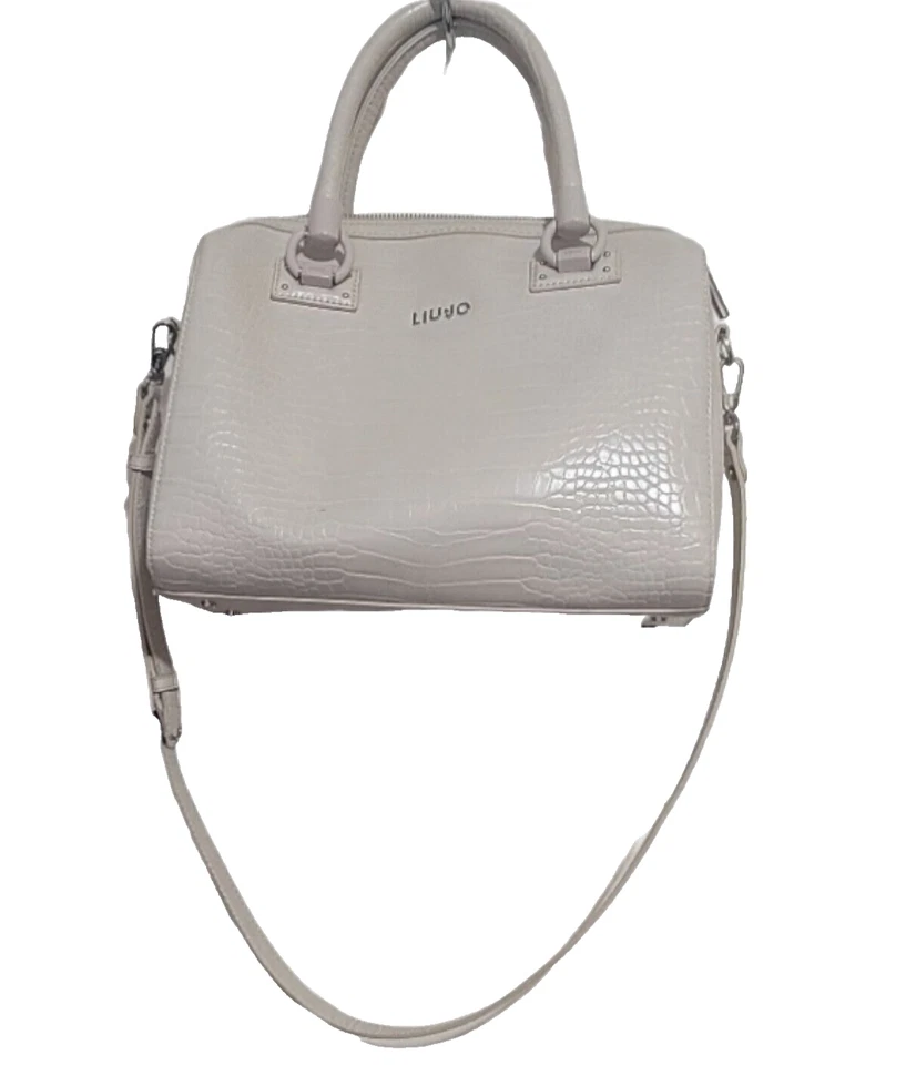 Bolso de mano Liu Jo Satchel doble asa PVC en café leche Foto 1 de 4