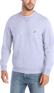 NEU HERREN NAUTICA BLAU RUNDHALSAUSSCHNITT FLEECE SWEATSHIRT S - Bild 1 von 3