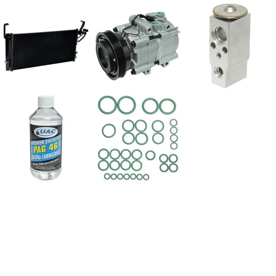 For 2001-2006 Hyundai Santa Fe 2.4L L4 A/C Compressor Kit UAC 2002 2003 2004 - Image 1 of 1