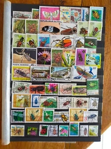 +50 Timbres insectes ( lot S 163 ) - Photo 1/1