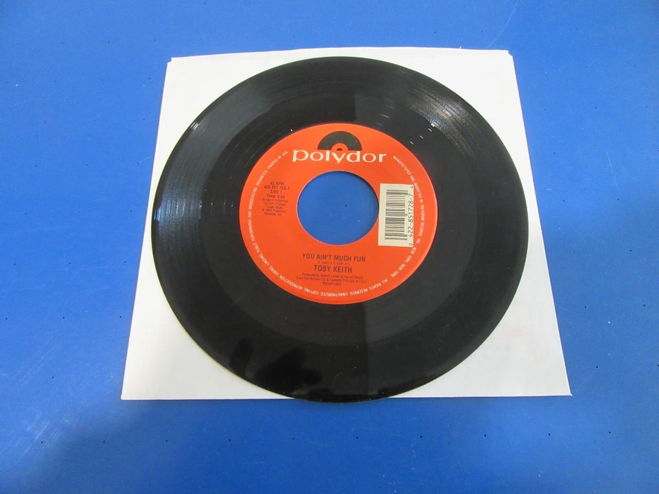 90's RecRords 45 RPM TOBY KEITH / You Ain't Much Fun - Image 1 of 1