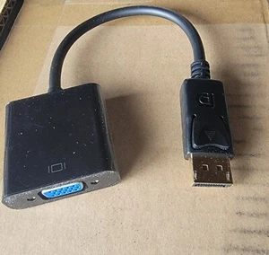 DisplayPort DP zu VGA Adapter Konverter HD für PC Laptop Dual Screen Adapter - Bild 1 von 4