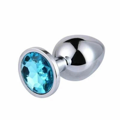 For Women Couples Metal Jewel Anal Butt Plug Stainless Size S/M/L Sex Toy - Image 1 of 4
