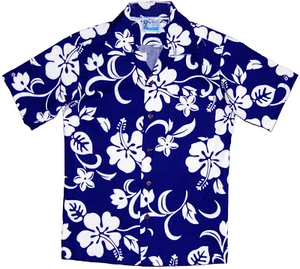 RJC Boys Classic Hibiscus Shirt - Picture 1 of 11