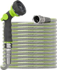 Flexible Garden Hose 50 FT - Heavy Duty Non-Expandable 50FT Outdoor Water Hose - Picture 1 of 6